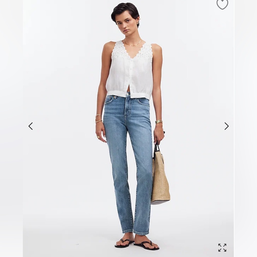 BRAND NEW Madewell perfect vintage jeans crop